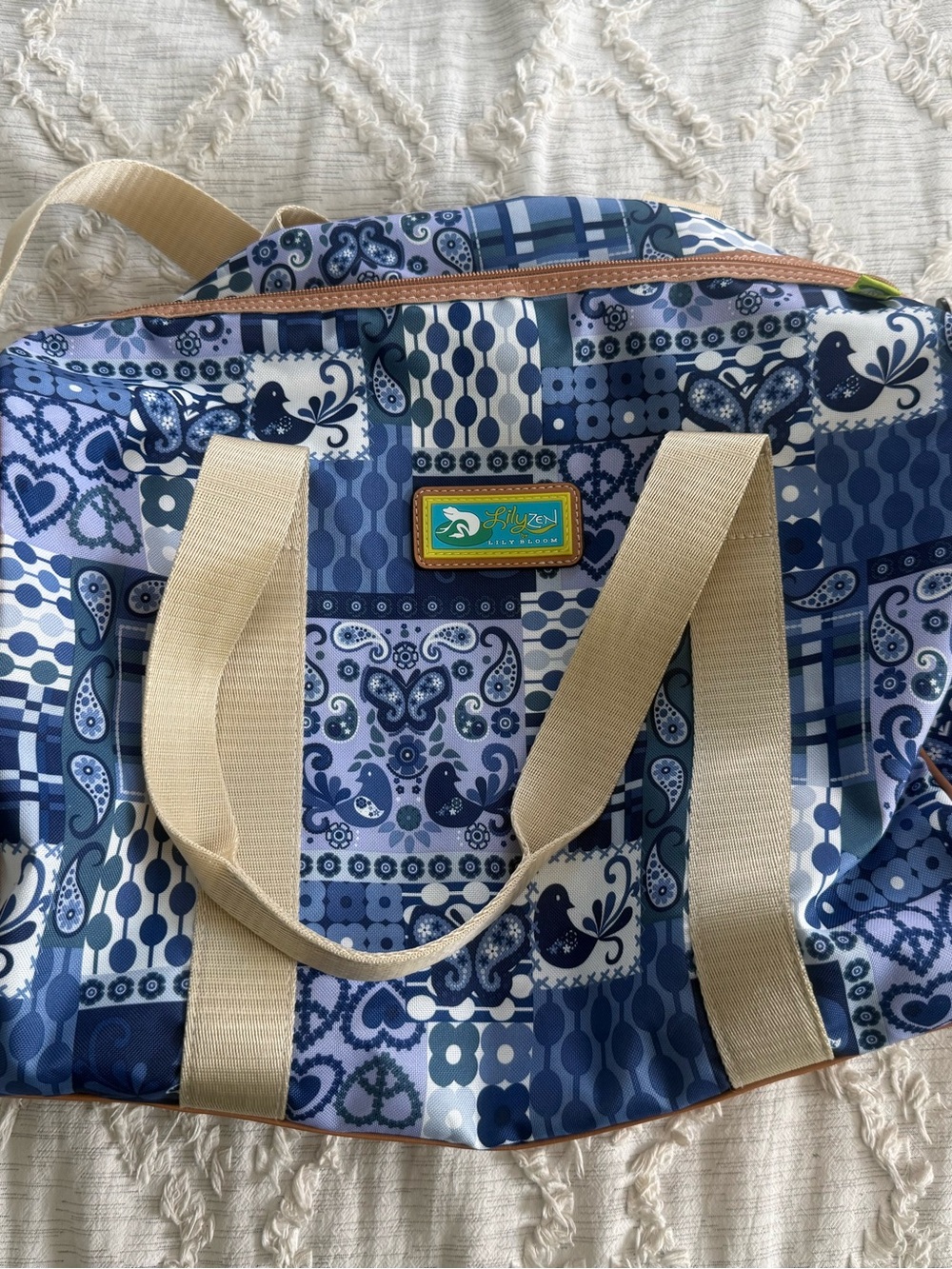 Lily Bloom Patchwork Overnight Bag